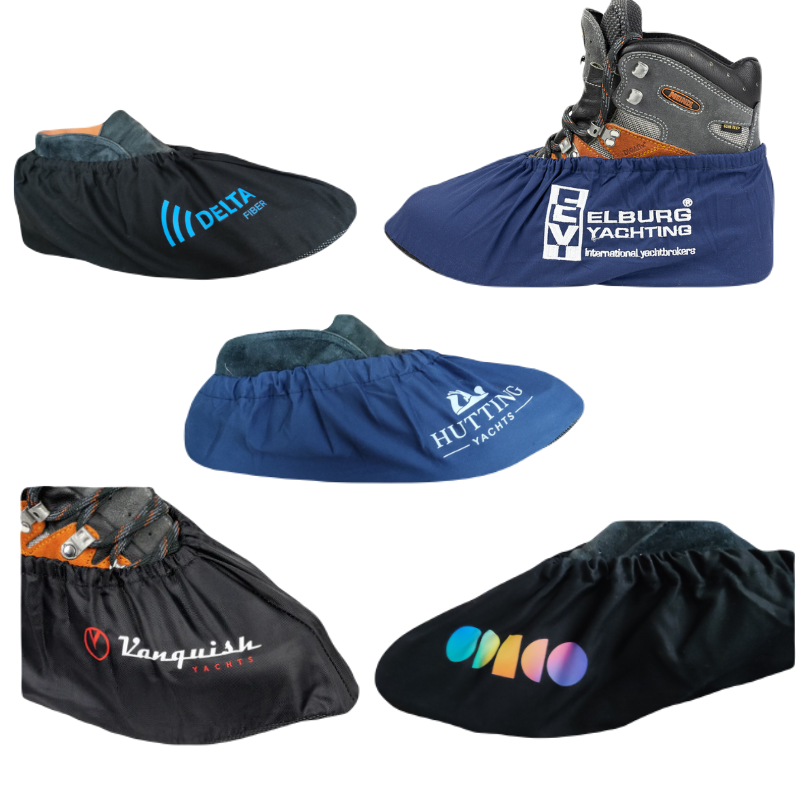 Overschoenen bedrukt met logo
