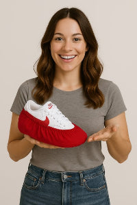 Scovvii Premium Overschoenen | Maat 42-47 | Rood | Sterk | Antislip | Wasbaar | Schoenovertrek | Schoenhoezen | Unisex