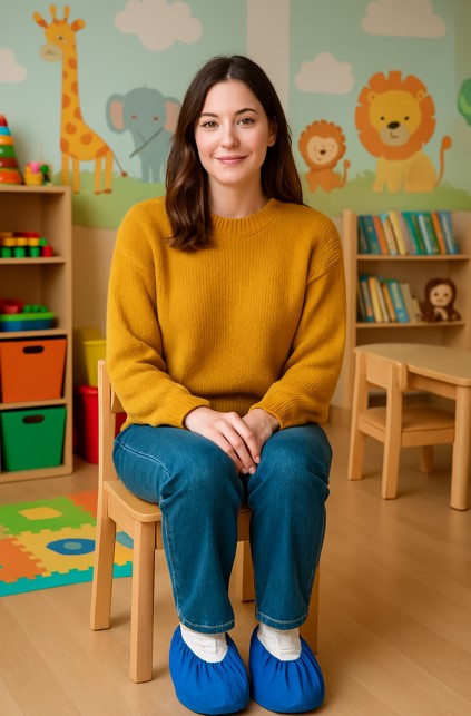 Scovvii Premium Overschoenen | Maat 37-42 | Blauw | Sterk katoen | wasbaar | duurzaam | Schoenovertrekken