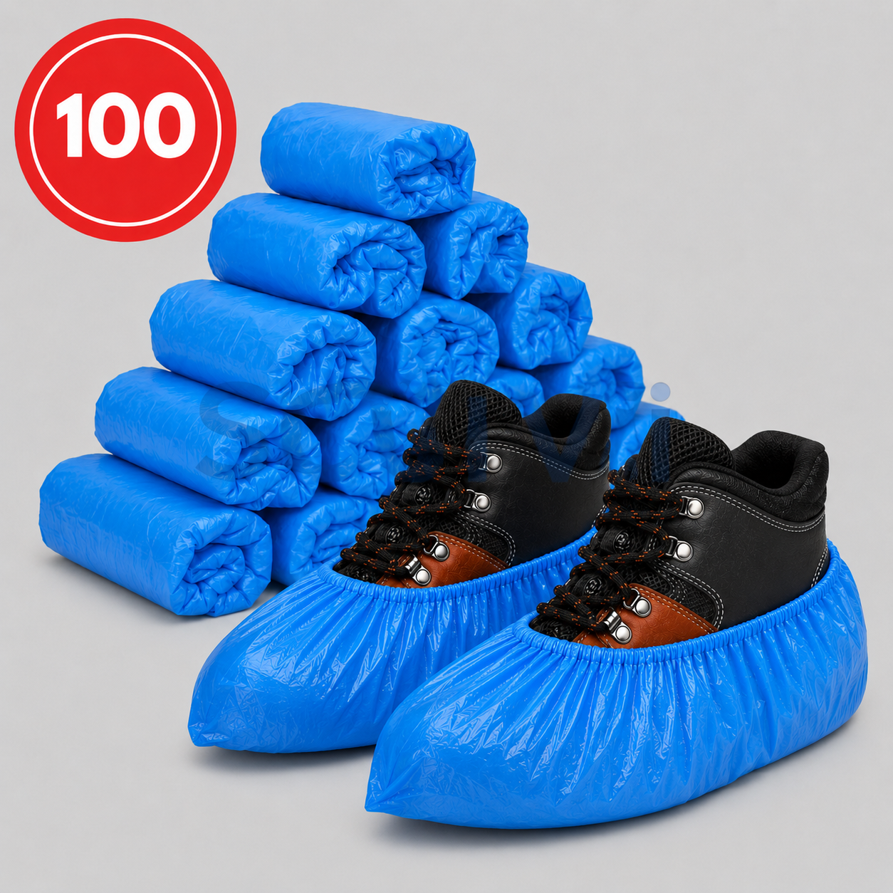 100 Stück - 40 MU - Einweg-Überschuhe - Einweg - wasserdicht - Schuhüberzüge - Schuhhüllen