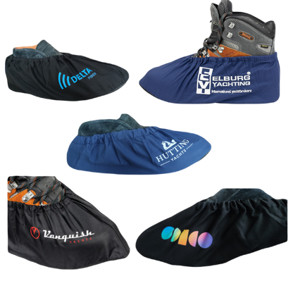 Shoe covers printed with logo
