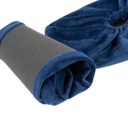 Velours Overschoenen | Marine blauw | Maat 42-47 | Antislip | Wasbaar | Schoenhoesjes | Schoenovertrek - Overschoen-Kampioen | Overschoenen | Schoenhoesjes en Schoenovertrekken