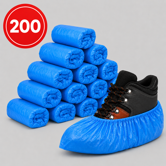 200 pieces - 40MU - overshoes - disposable - waterproof - shoe covers - shoe protectors