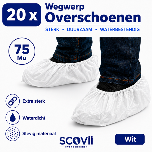 20 Waterdichte Overschoenen | Extra Dik | Antislip | Zwembad | schoenovertrekken | Kinderdagverblijf