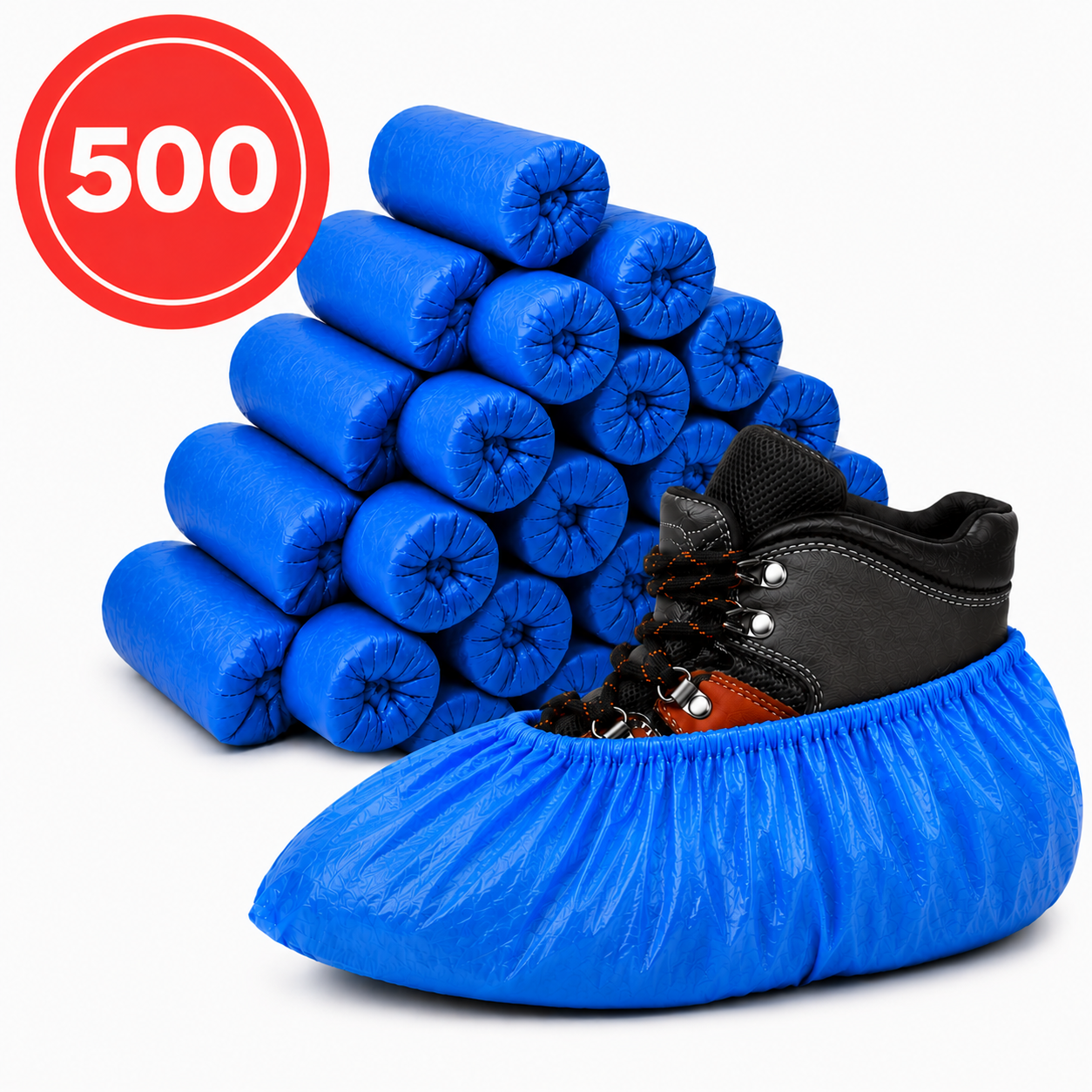 500 stuks - STERKE 40MU - wegwerp overschoenen -  waterdicht - Antislip - schoenhoesjes - schoenovertrekken