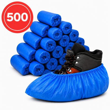 500 stuks - STERKE 40MU - wegwerp overschoenen -  waterdicht - Antislip - schoenhoesjes - schoenovertrekken