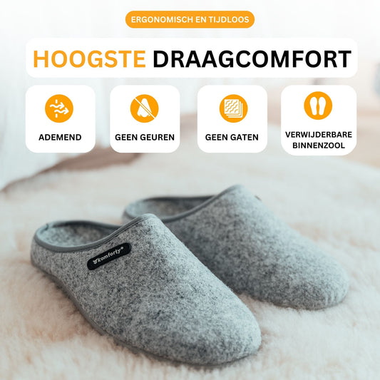 Komforty Pantoffels Bruin Duurzaam Antislip Unisex