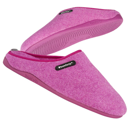 Komforty Pantoffels | Paars | Duurzaam | Antislip | Unisex | Topkwaliteit Sloffen van wol | Uitneembare zool