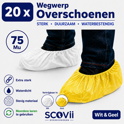 20 Waterdichte Overschoenen | Extra Dik | Antislip | Zwembad | schoenovertrekken | Kinderdagverblijf