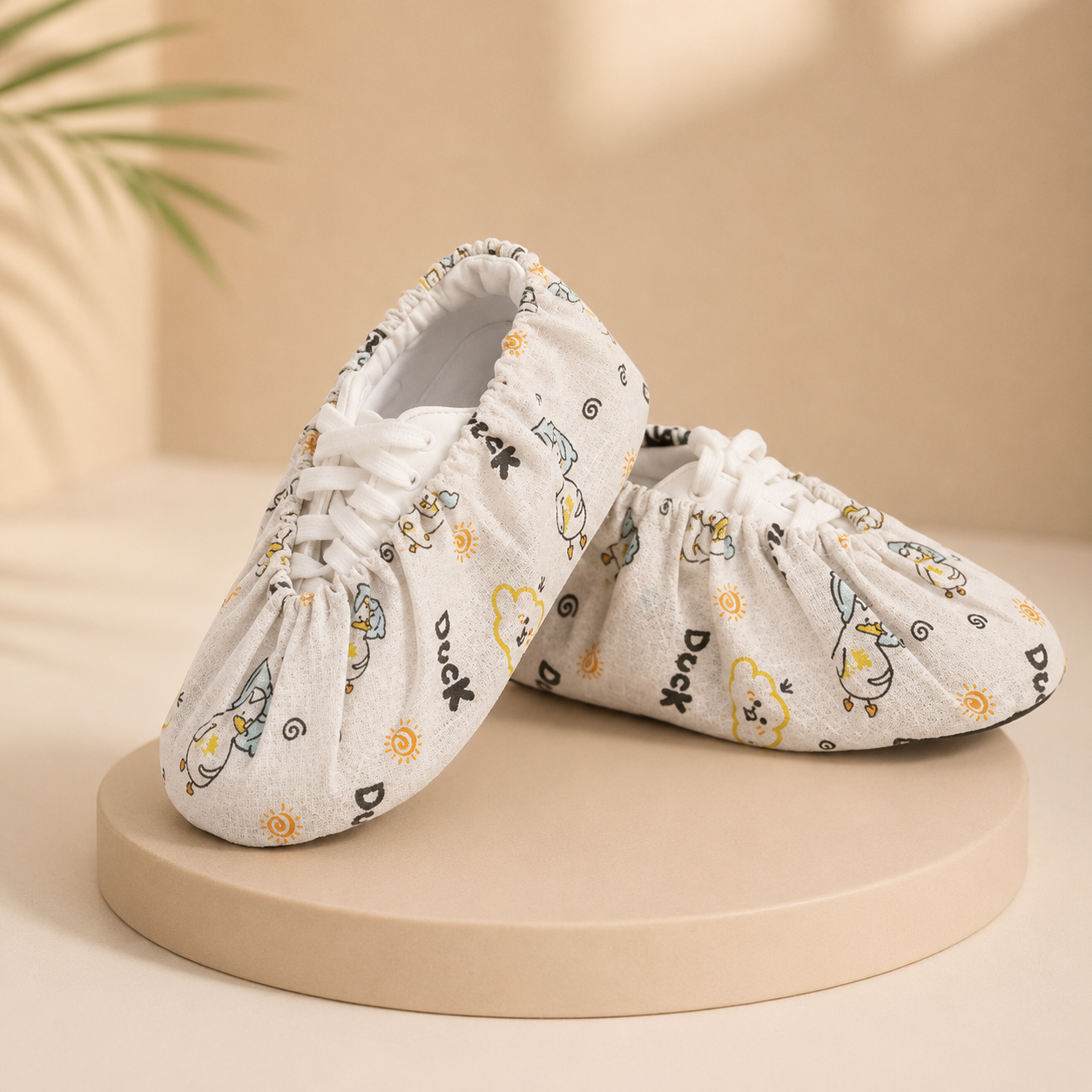 Kinder overschoenen met eendjes