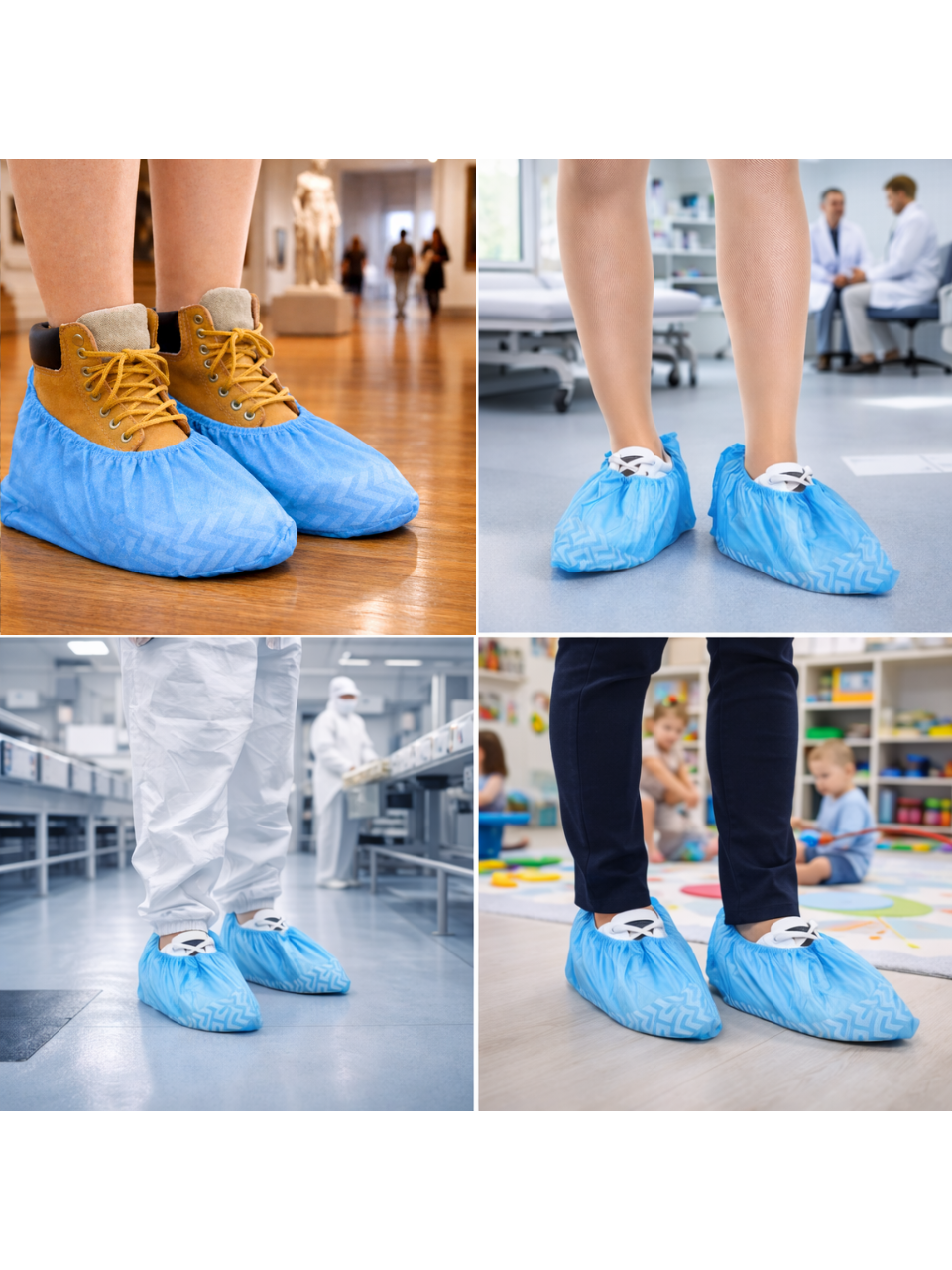 Scovvii Non-Woven Overschoenen – 100 stuks - Sterk – 4,5gr - Hygiënisch & Betrouwbaar – Antislip – Wegwerp – Schoenhoesjes - Schoenovertrekken