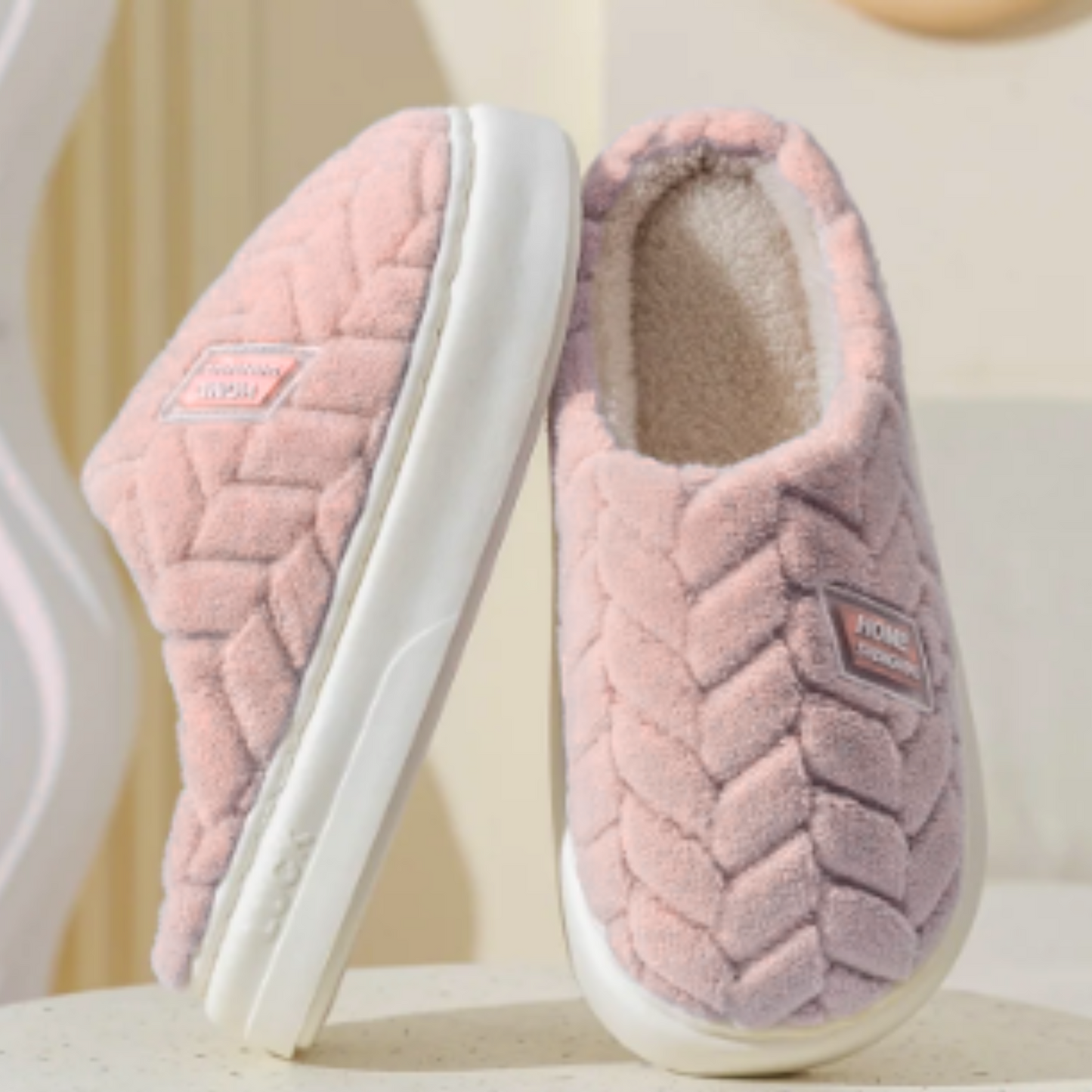 Trendy Roze Dames Pantoffels - Stijlvol Comfort voor Thuis