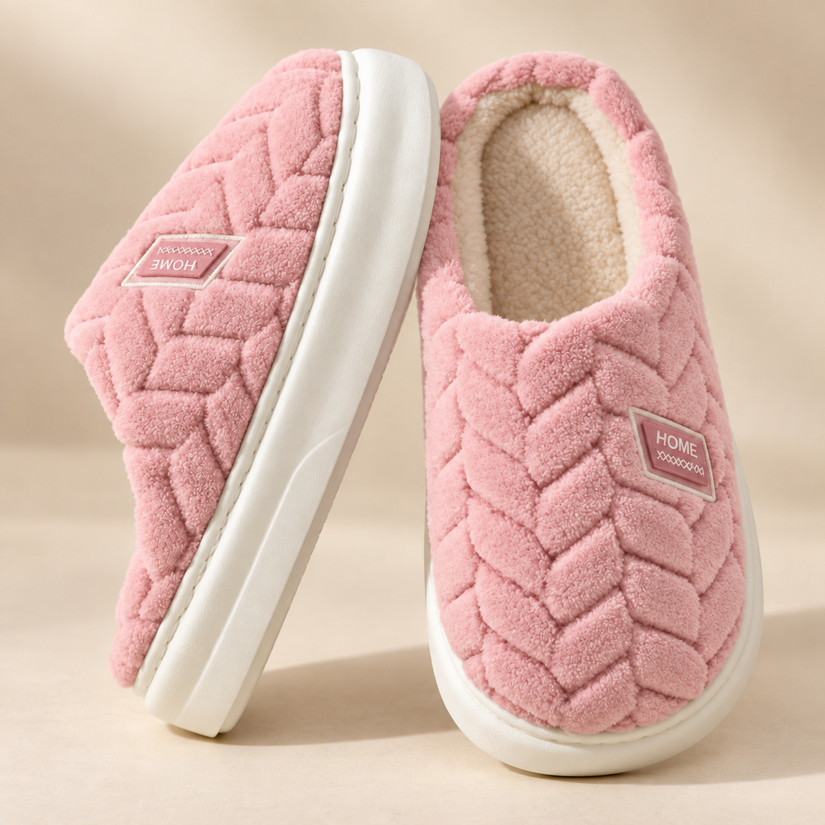 Trendy Roze Dames Pantoffels - Stijlvol Comfort voor Thuis