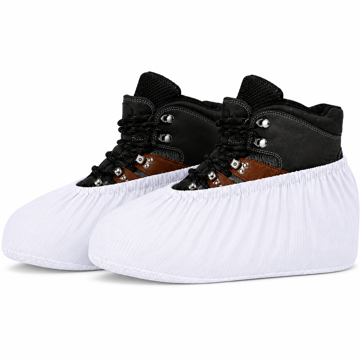 Scovvii Premium Overschoenen | Maat 42-47 | Wit | Sterk | Antislip | Wasbaar | Schoenovertrek