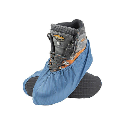 Overschoenen | Blauw met streepje | Wasbaar | Sterk | Antislip - Overschoen-Kampioen | Overschoenen | Schoenhoesjes en Schoenovertrekken