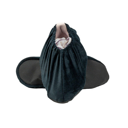 Velours Overschoenen | Maat 37-42 | Zwart | Wasbaar | Antislip - Overschoen-Kampioen | Overschoenen | Schoenhoesjes en Schoenovertrekken